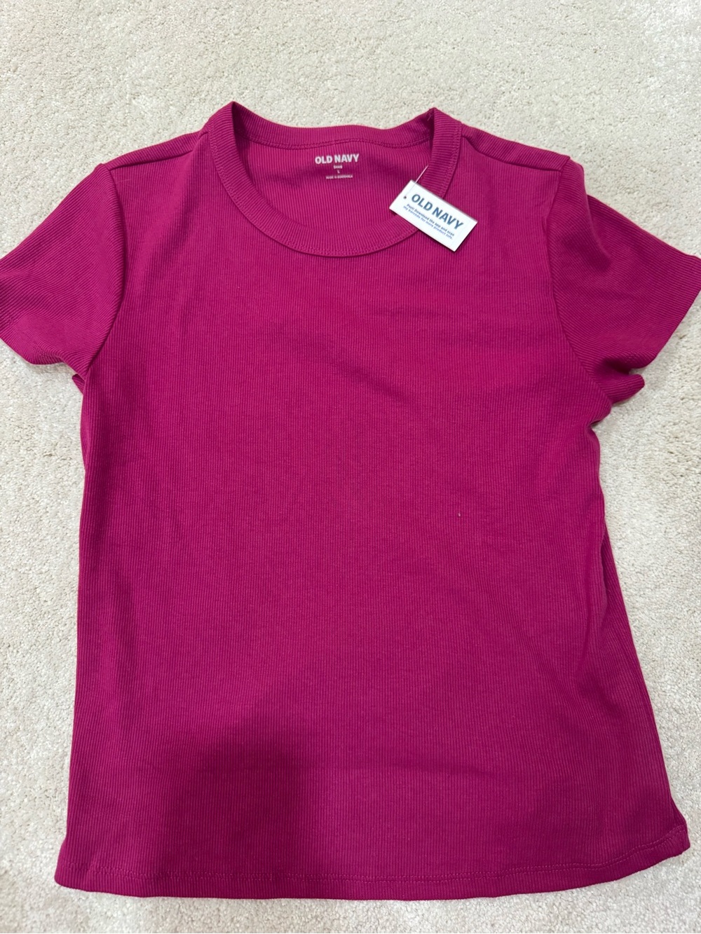 Old Navy Short-Sleeve Crewneck Tee Set - Yellow, Plum, Hot Pink, White - Picture 3 of 5